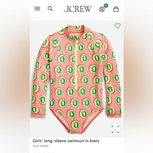 J.Crew Crewcuts Girls UPF Swimsuit
